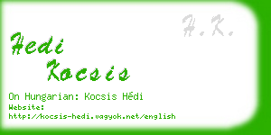 hedi kocsis business card